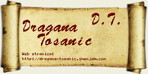 Dragana Tošanić vizit kartica